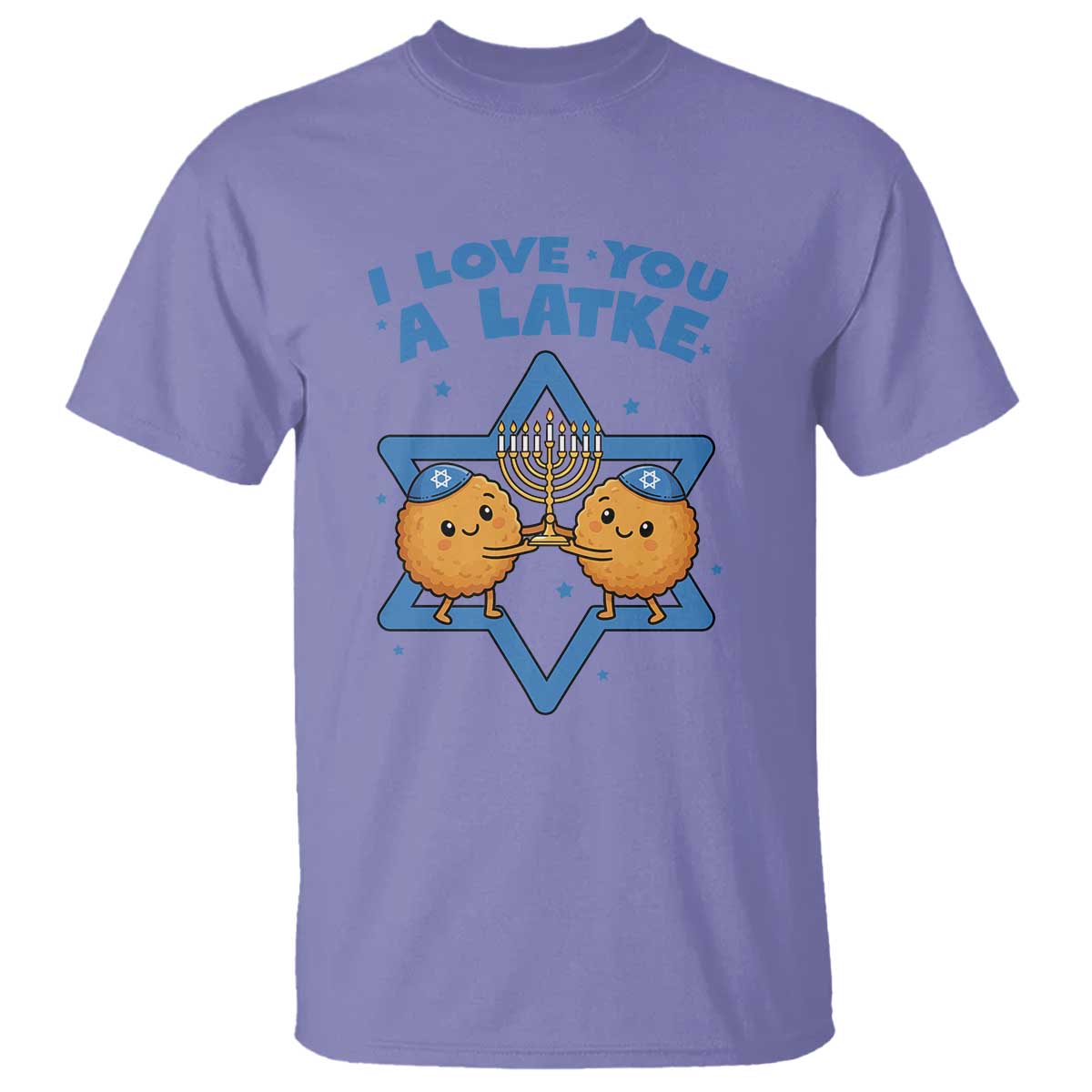 Funny Hanukkah T Shirt I Love You A Latke Gift - Wonder Print Shop