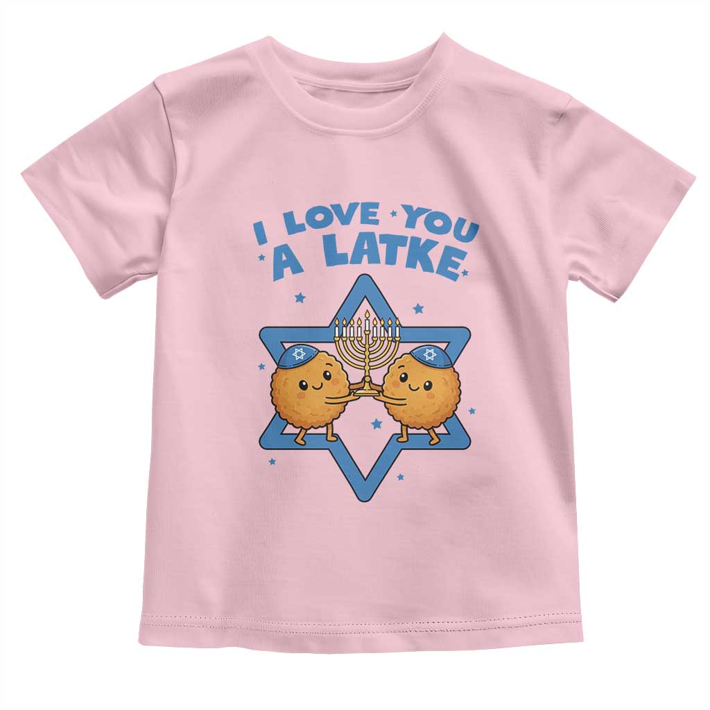 Funny Hanukkah Toddler T Shirt I Love You A Latke Gift - Wonder Print Shop