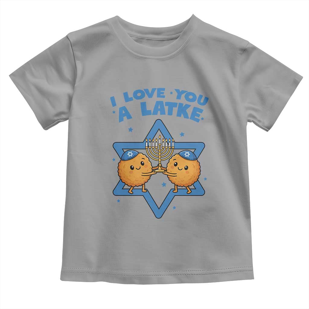 Funny Hanukkah Toddler T Shirt I Love You A Latke Gift - Wonder Print Shop