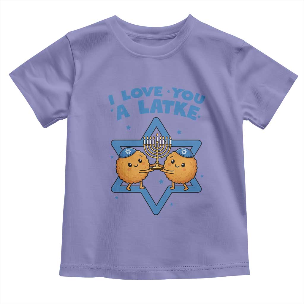 Funny Hanukkah Toddler T Shirt I Love You A Latke Gift - Wonder Print Shop