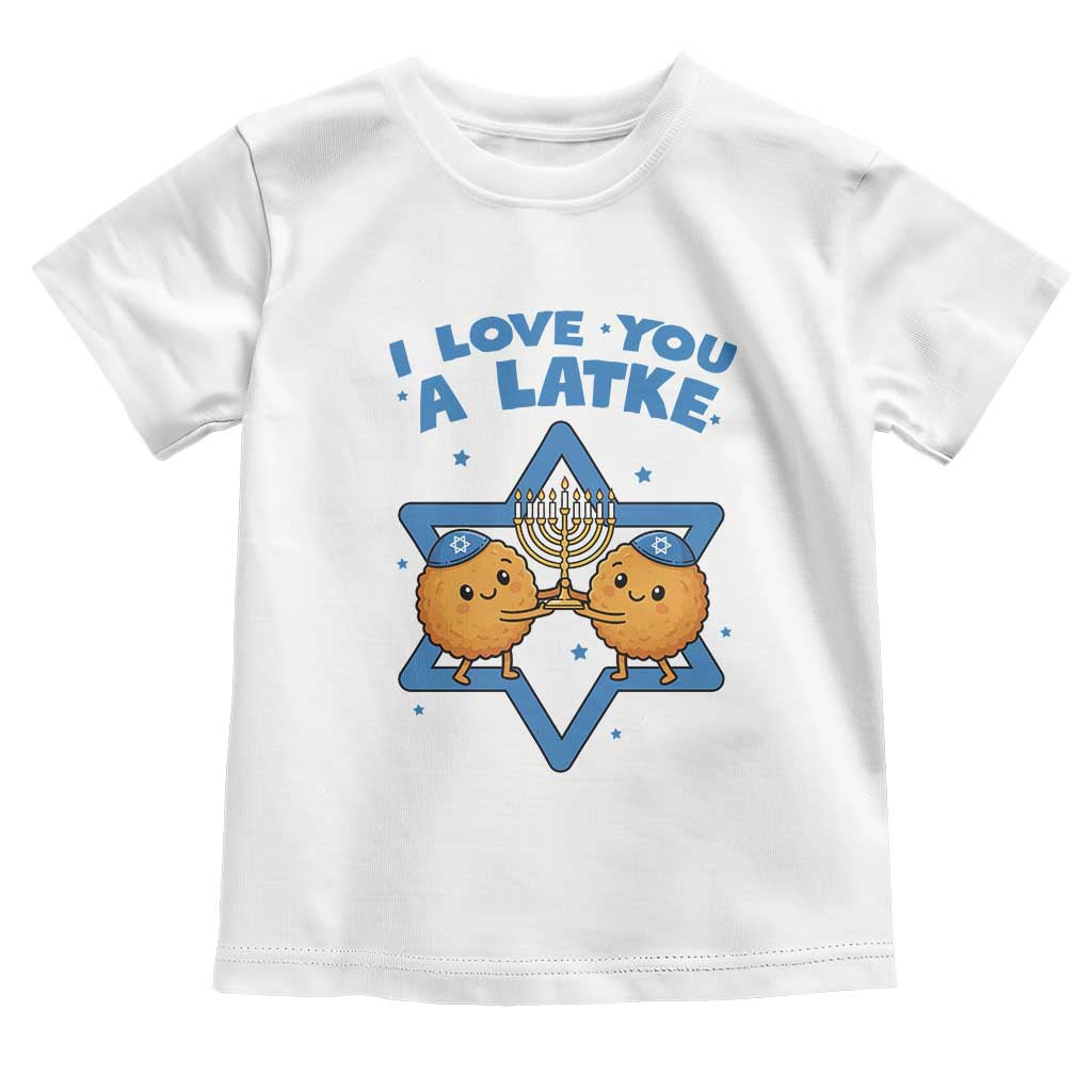 Funny Hanukkah Toddler T Shirt I Love You A Latke Gift - Wonder Print Shop