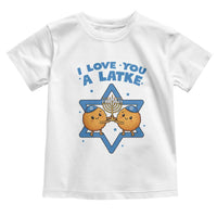 Funny Hanukkah Toddler T Shirt I Love You A Latke Gift - Wonder Print Shop
