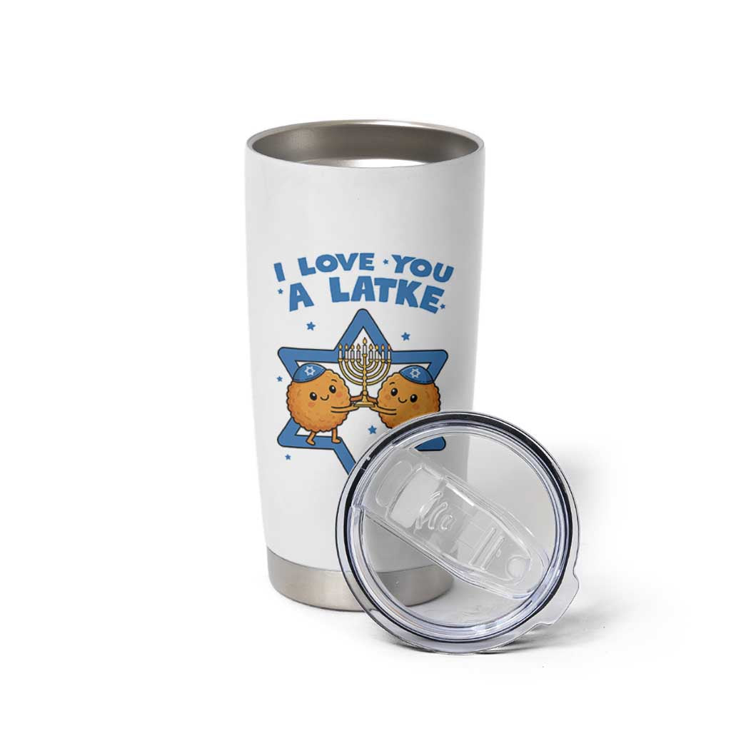 Funny Hanukkah Tumbler Cup I Love You A Latke Gift - Wonder Print Shop