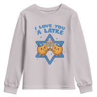 Funny Hanukkah Youth Sweatshirt I Love You A Latke Gift - Wonder Print Shop
