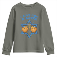 Funny Hanukkah Youth Sweatshirt I Love You A Latke Gift - Wonder Print Shop