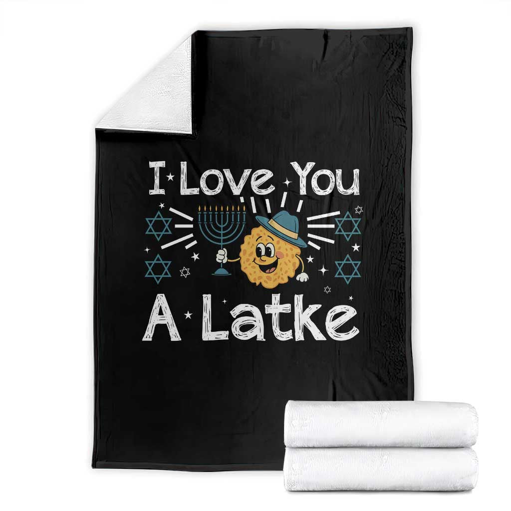 I Love You A Latke Throw Blanket Funny Hanukkah Gift For Latke Lover - Wonder Print Shop