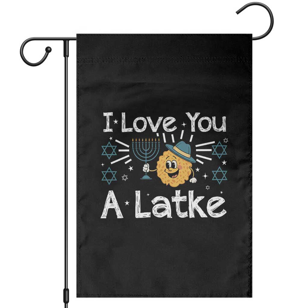 I Love You A Latke Garden Flag Funny Hanukkah Gift For Latke Lover - Wonder Print Shop