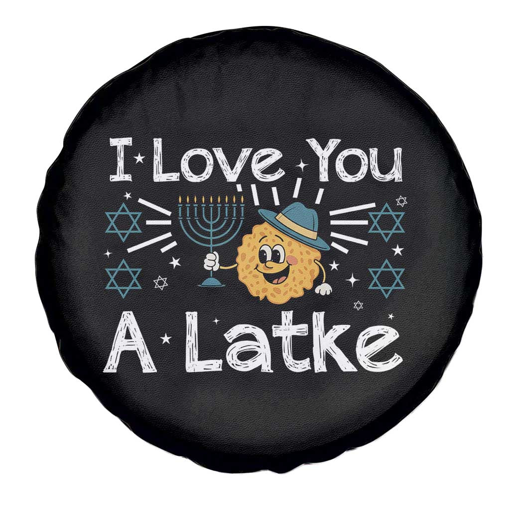 I Love You A Latke Spare Tire Cover Funny Hanukkah Gift For Latke Lover - Wonder Print Shop