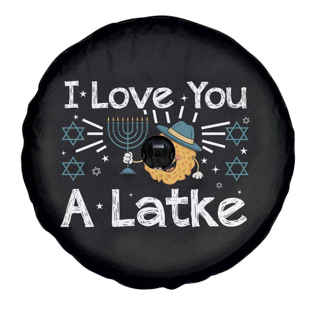 I Love You A Latke Spare Tire Cover Funny Hanukkah Gift For Latke Lover - Wonder Print Shop