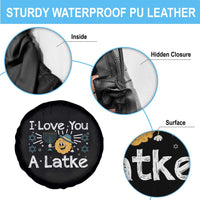I Love You A Latke Spare Tire Cover Funny Hanukkah Gift For Latke Lover - Wonder Print Shop
