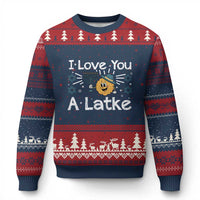 I Love You A Latke Ugly Christmas Sweater Funny Hanukkah Gift For Latke Lover - Wonder Print Shop