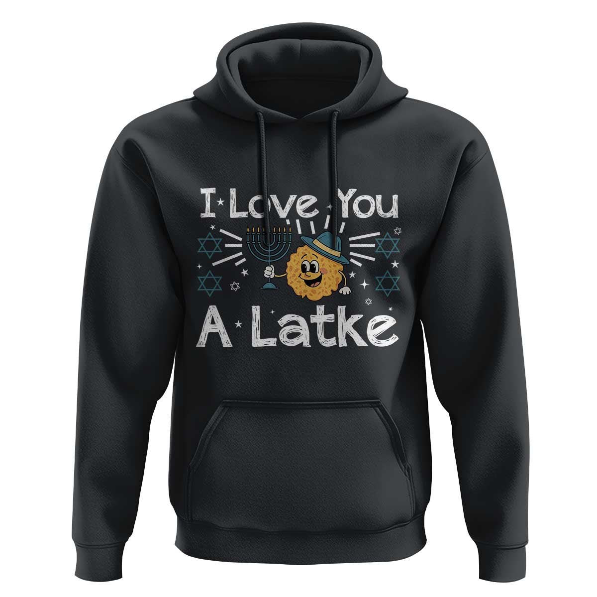 I Love You A Latke Hoodie Funny Hanukkah Gift For Latke Lover - Wonder Print Shop