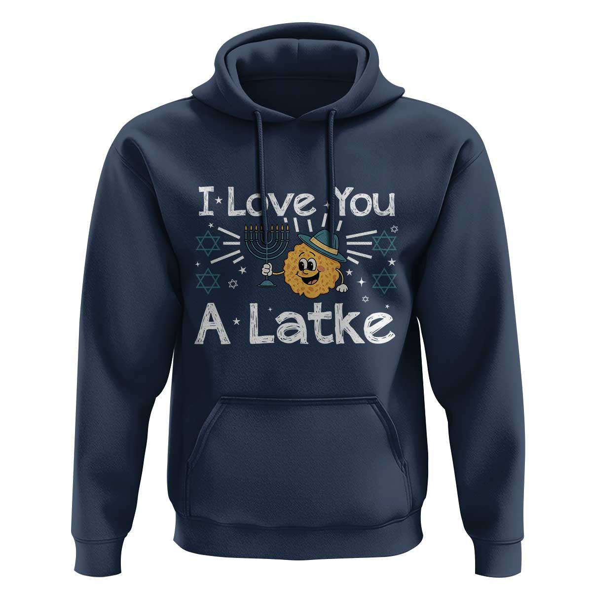 I Love You A Latke Hoodie Funny Hanukkah Gift For Latke Lover - Wonder Print Shop