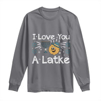 I Love You A Latke Long Sleeve Shirt Funny Hanukkah Gift For Latke Lover - Wonder Print Shop