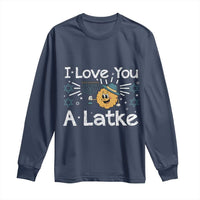 I Love You A Latke Long Sleeve Shirt Funny Hanukkah Gift For Latke Lover - Wonder Print Shop