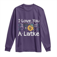 I Love You A Latke Long Sleeve Shirt Funny Hanukkah Gift For Latke Lover - Wonder Print Shop