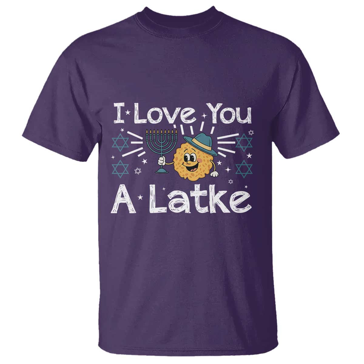 I Love You A Latke T Shirt Funny Hanukkah Gift For Latke Lover - Wonder Print Shop