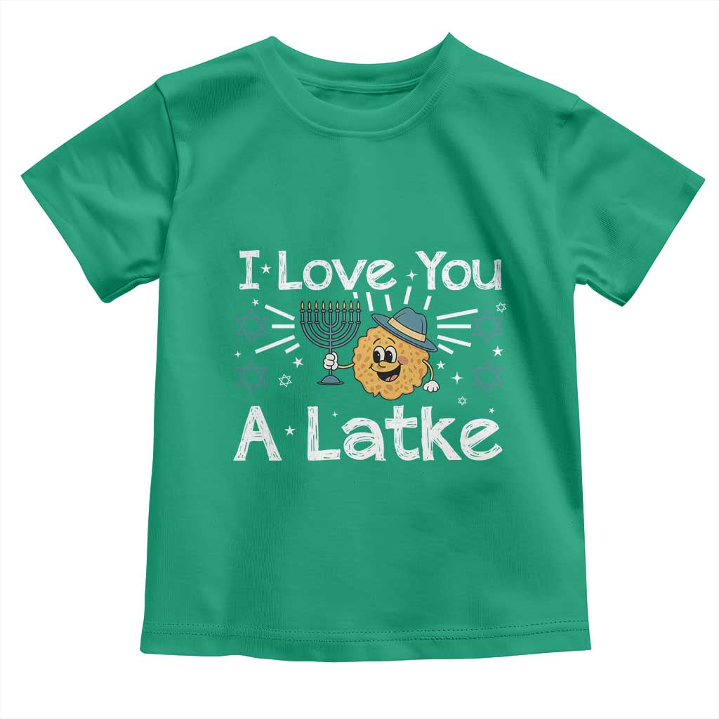 I Love You A Latke Toddler T Shirt Funny Hanukkah Gift For Latke Lover - Wonder Print Shop