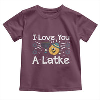 I Love You A Latke Toddler T Shirt Funny Hanukkah Gift For Latke Lover - Wonder Print Shop