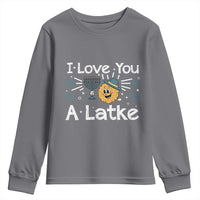 I Love You A Latke Youth Sweatshirt Funny Hanukkah Gift For Latke Lover - Wonder Print Shop
