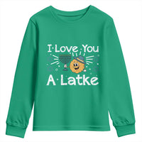 I Love You A Latke Youth Sweatshirt Funny Hanukkah Gift For Latke Lover - Wonder Print Shop