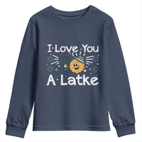 I Love You A Latke Youth Sweatshirt Funny Hanukkah Gift For Latke Lover - Wonder Print Shop