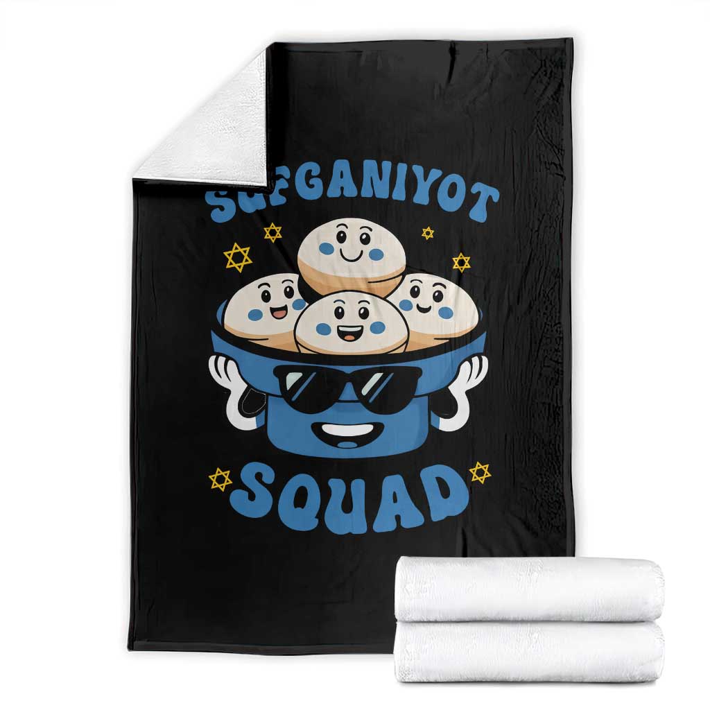 Hanukkah Sufganiyot Squad Throw Blanket Funny Jelly Donut Jewish Gift - Wonder Print Shop
