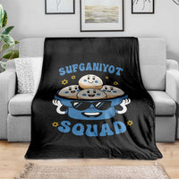 Hanukkah Sufganiyot Squad Throw Blanket Funny Jelly Donut Jewish Gift - Wonder Print Shop
