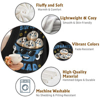 Hanukkah Sufganiyot Squad Throw Blanket Funny Jelly Donut Jewish Gift - Wonder Print Shop