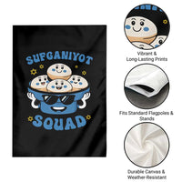 Hanukkah Sufganiyot Squad Garden Flag Funny Jelly Donut Jewish Gift - Wonder Print Shop