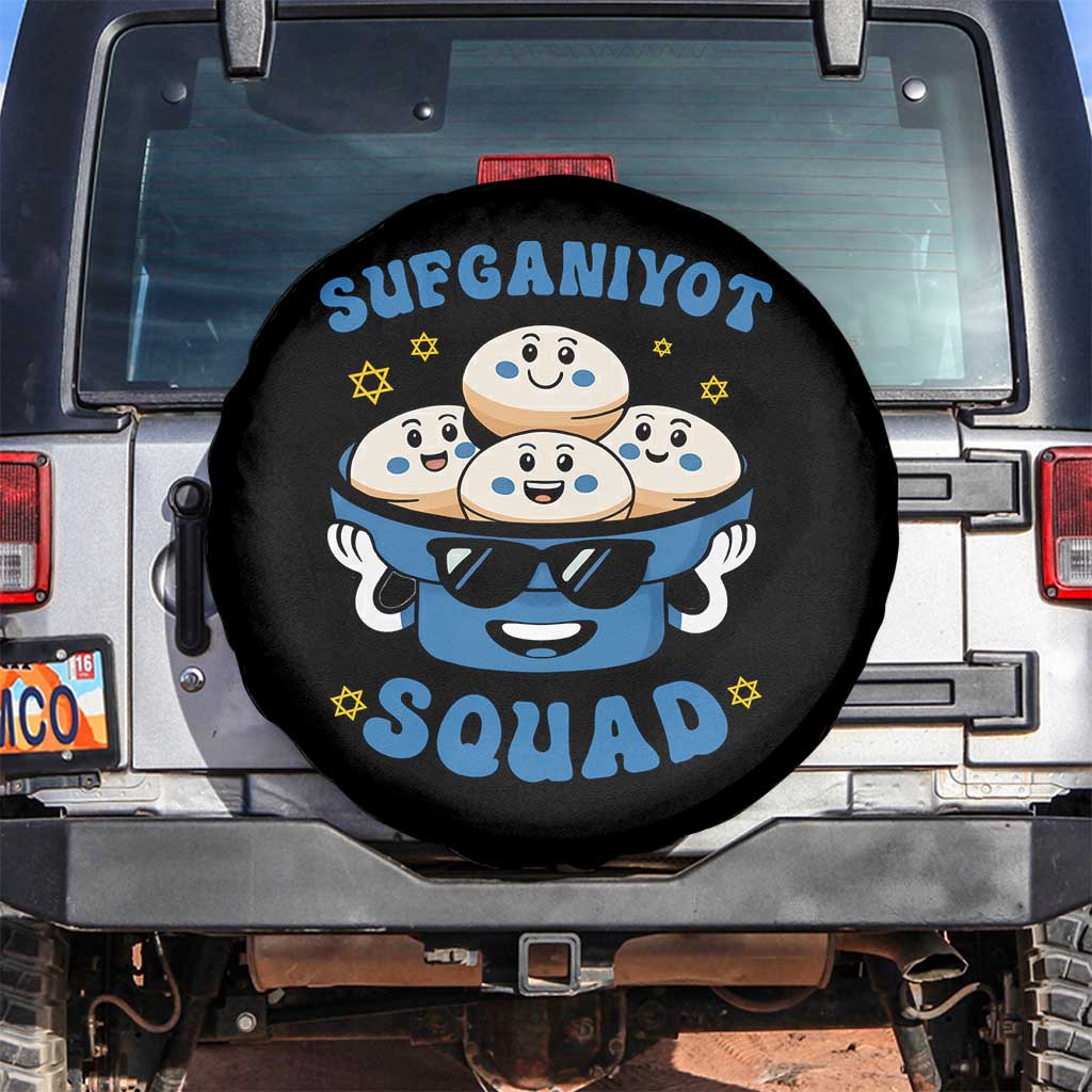Hanukkah Sufganiyot Squad Spare Tire Cover Funny Jelly Donut Jewish Gift - Wonder Print Shop