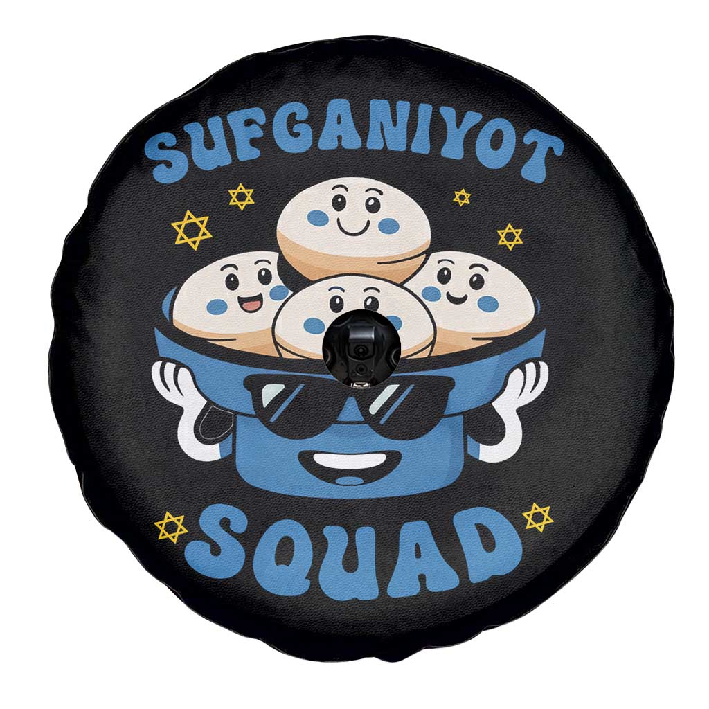 Hanukkah Sufganiyot Squad Spare Tire Cover Funny Jelly Donut Jewish Gift - Wonder Print Shop