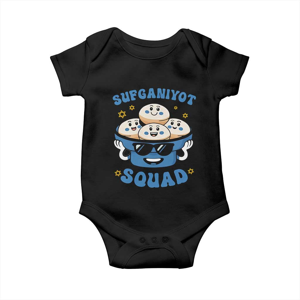Hanukkah Sufganiyot Squad Baby Onesie Funny Jelly Donut Jewish Gift - Wonder Print Shop