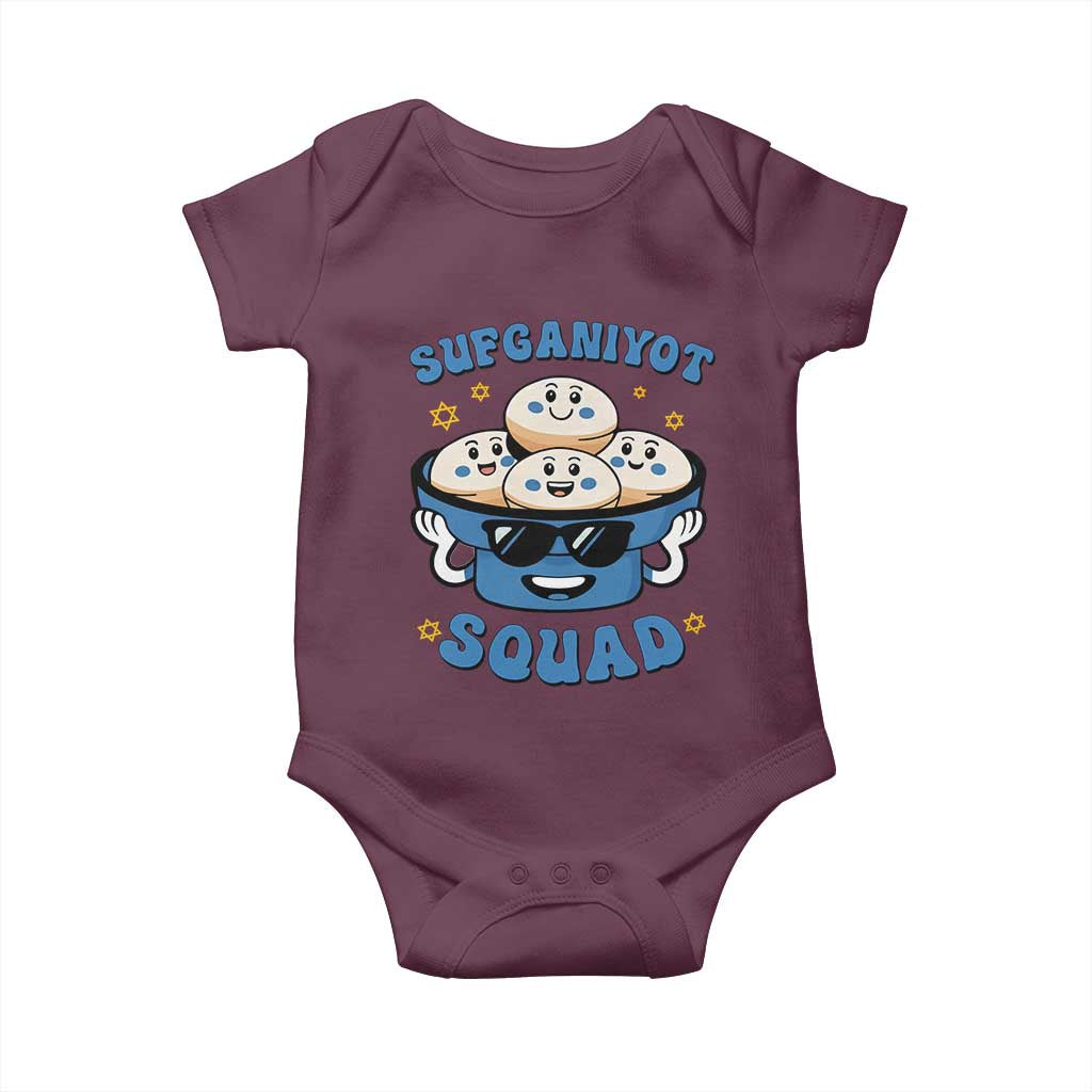 Hanukkah Sufganiyot Squad Baby Onesie Funny Jelly Donut Jewish Gift - Wonder Print Shop