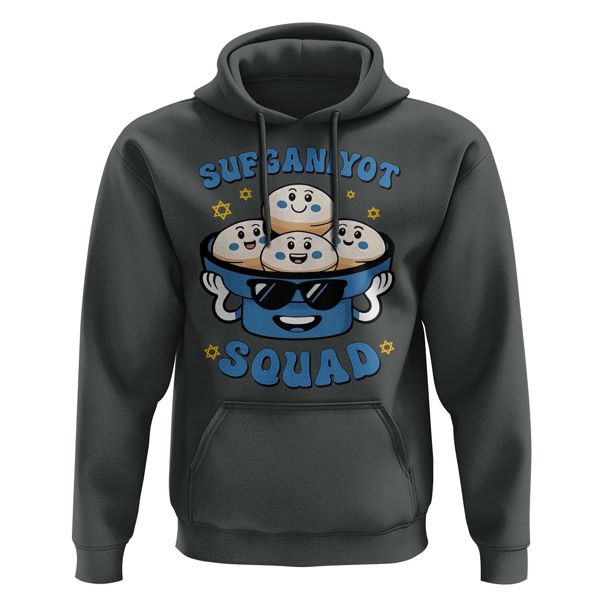 Hanukkah Sufganiyot Squad Hoodie Funny Jelly Donut Jewish Gift - Wonder Print Shop