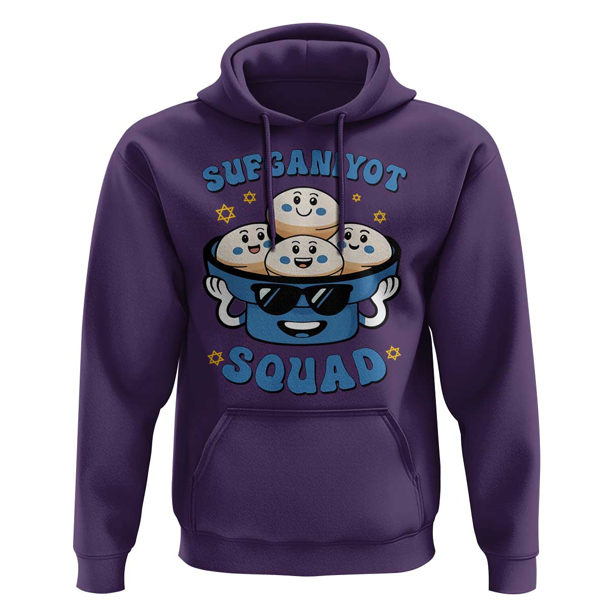 Hanukkah Sufganiyot Squad Hoodie Funny Jelly Donut Jewish Gift - Wonder Print Shop