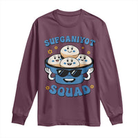 Hanukkah Sufganiyot Squad Long Sleeve Shirt Funny Jelly Donut Jewish Gift - Wonder Print Shop