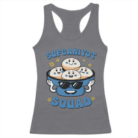 Hanukkah Sufganiyot Squad Racerback Tank Top Funny Jelly Donut Jewish Gift - Wonder Print Shop