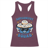 Hanukkah Sufganiyot Squad Racerback Tank Top Funny Jelly Donut Jewish Gift - Wonder Print Shop