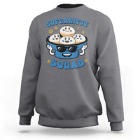 Hanukkah Sufganiyot Squad Sweatshirt Funny Jelly Donut Jewish Gift - Wonder Print Shop