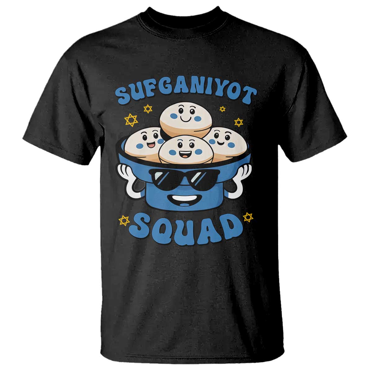 Hanukkah Sufganiyot Squad T Shirt Funny Jelly Donut Jewish Gift - Wonder Print Shop