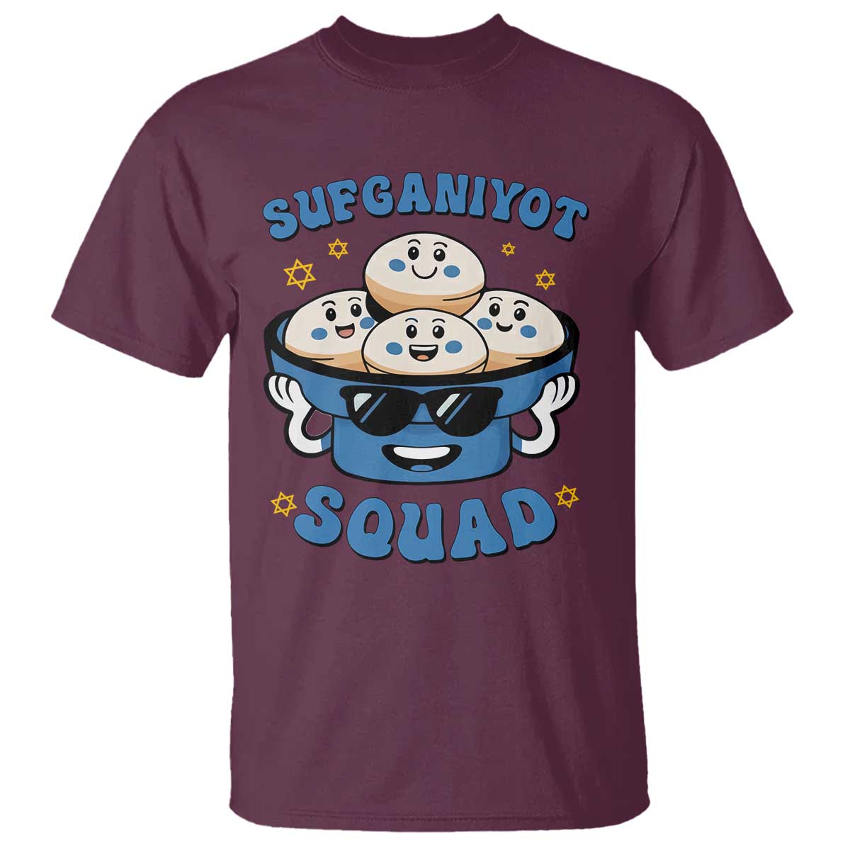 Hanukkah Sufganiyot Squad T Shirt Funny Jelly Donut Jewish Gift - Wonder Print Shop