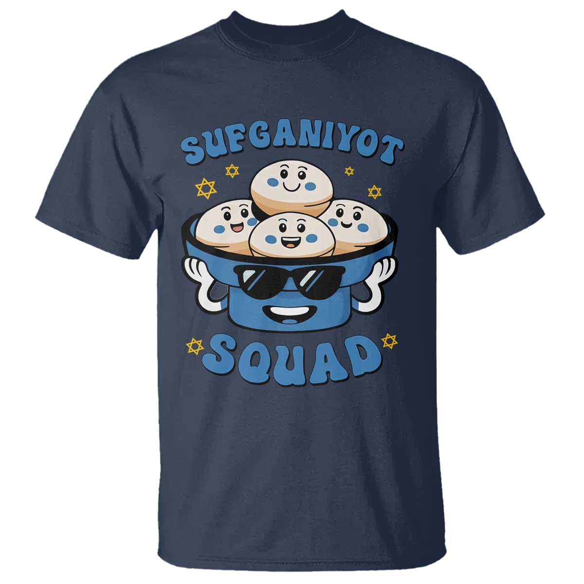 Hanukkah Sufganiyot Squad T Shirt Funny Jelly Donut Jewish Gift - Wonder Print Shop
