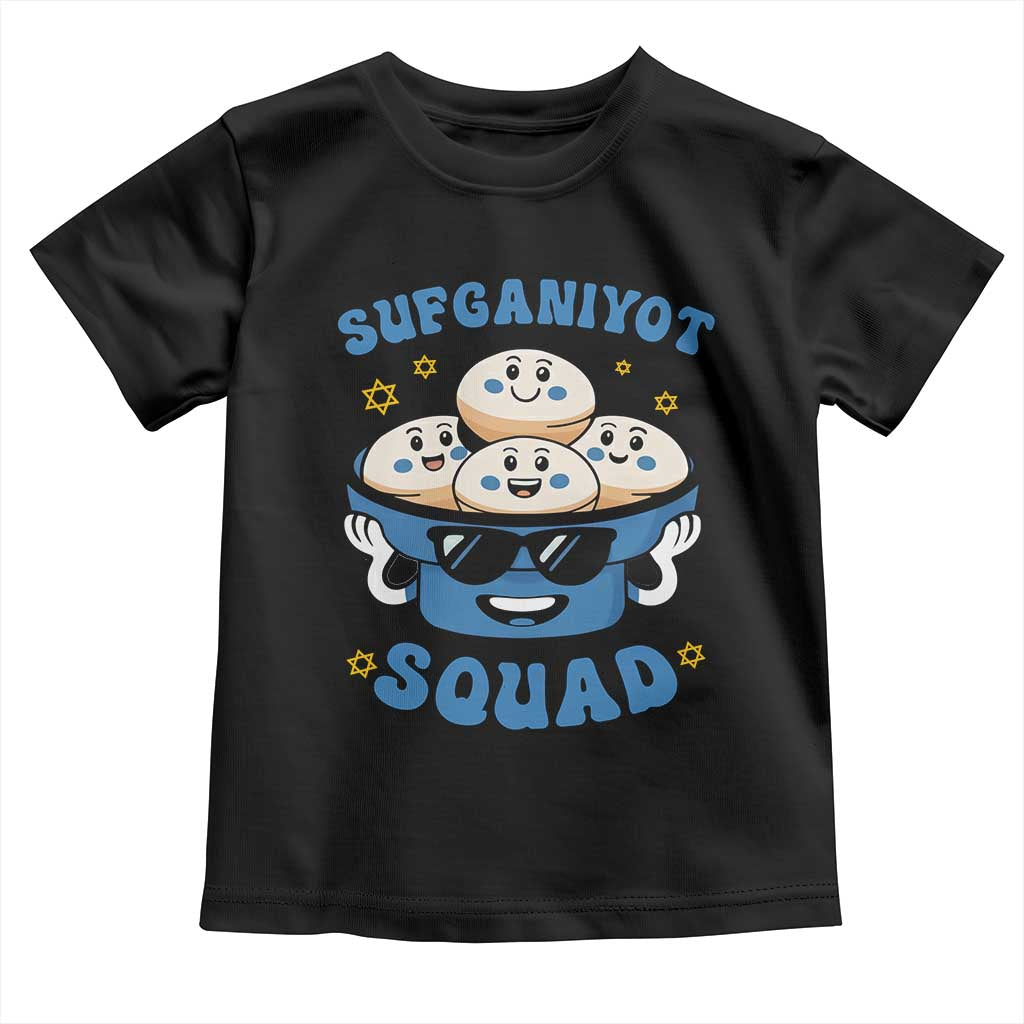 Hanukkah Sufganiyot Squad Toddler T Shirt Funny Jelly Donut Jewish Gift - Wonder Print Shop