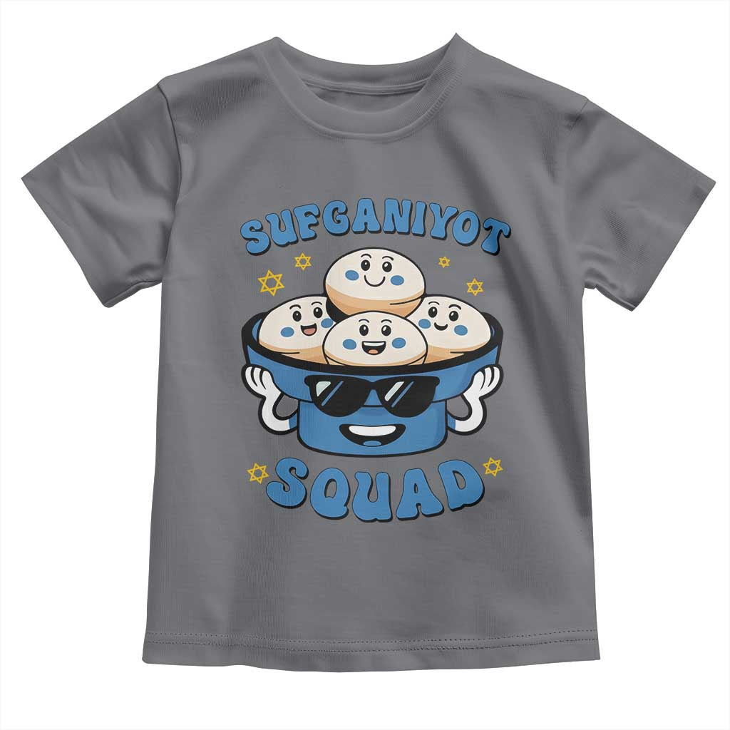 Hanukkah Sufganiyot Squad Toddler T Shirt Funny Jelly Donut Jewish Gift - Wonder Print Shop