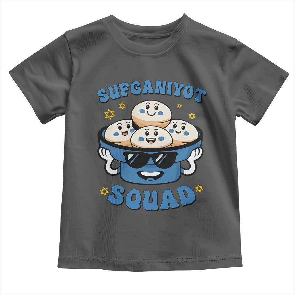 Hanukkah Sufganiyot Squad Toddler T Shirt Funny Jelly Donut Jewish Gift - Wonder Print Shop