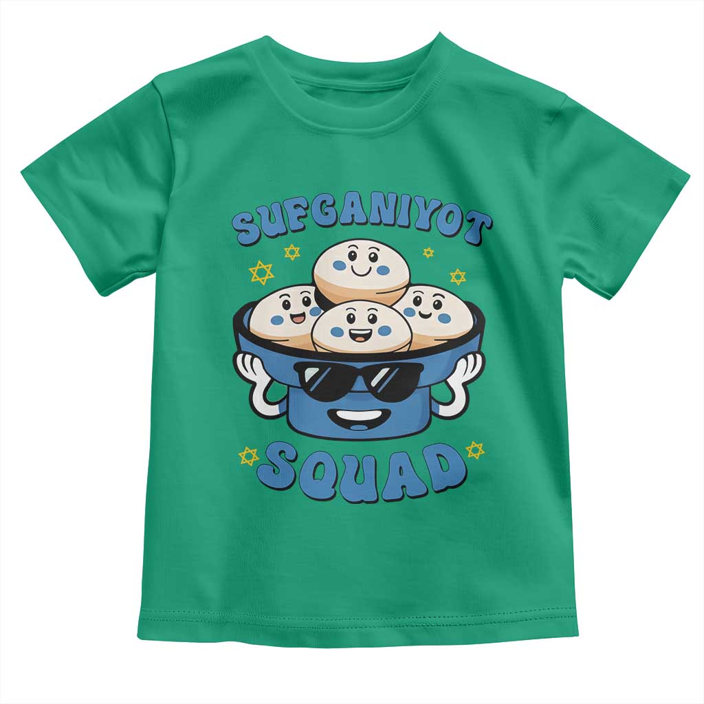 Hanukkah Sufganiyot Squad Toddler T Shirt Funny Jelly Donut Jewish Gift - Wonder Print Shop