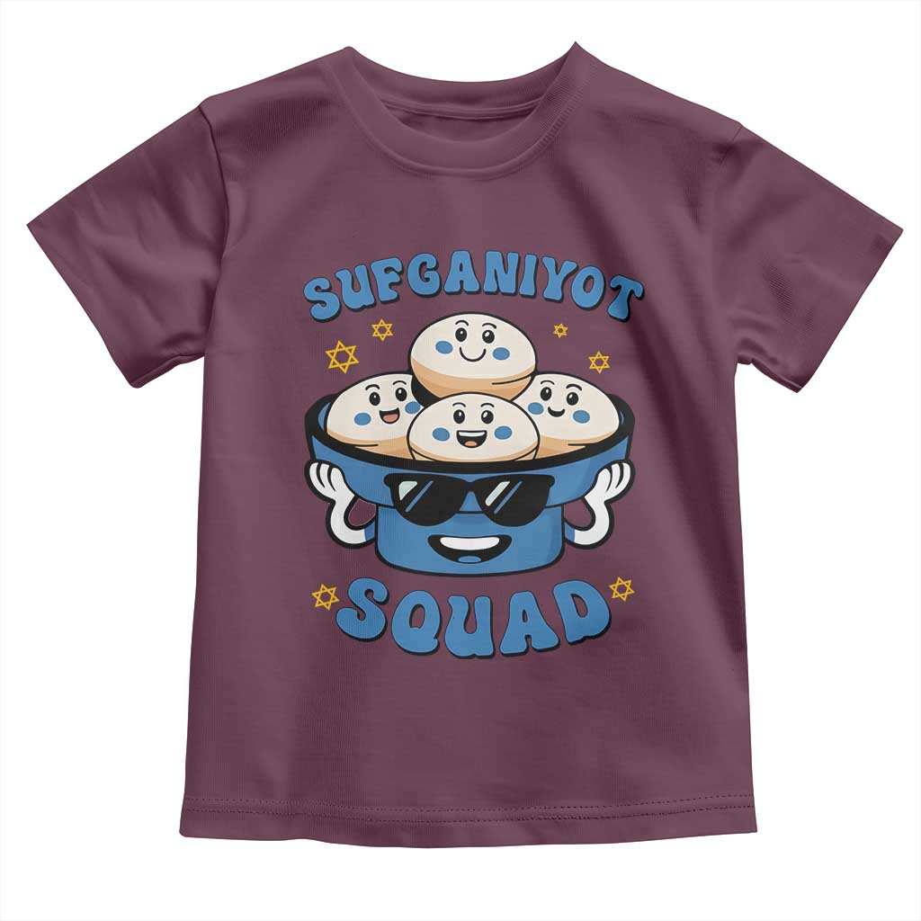 Hanukkah Sufganiyot Squad Toddler T Shirt Funny Jelly Donut Jewish Gift - Wonder Print Shop