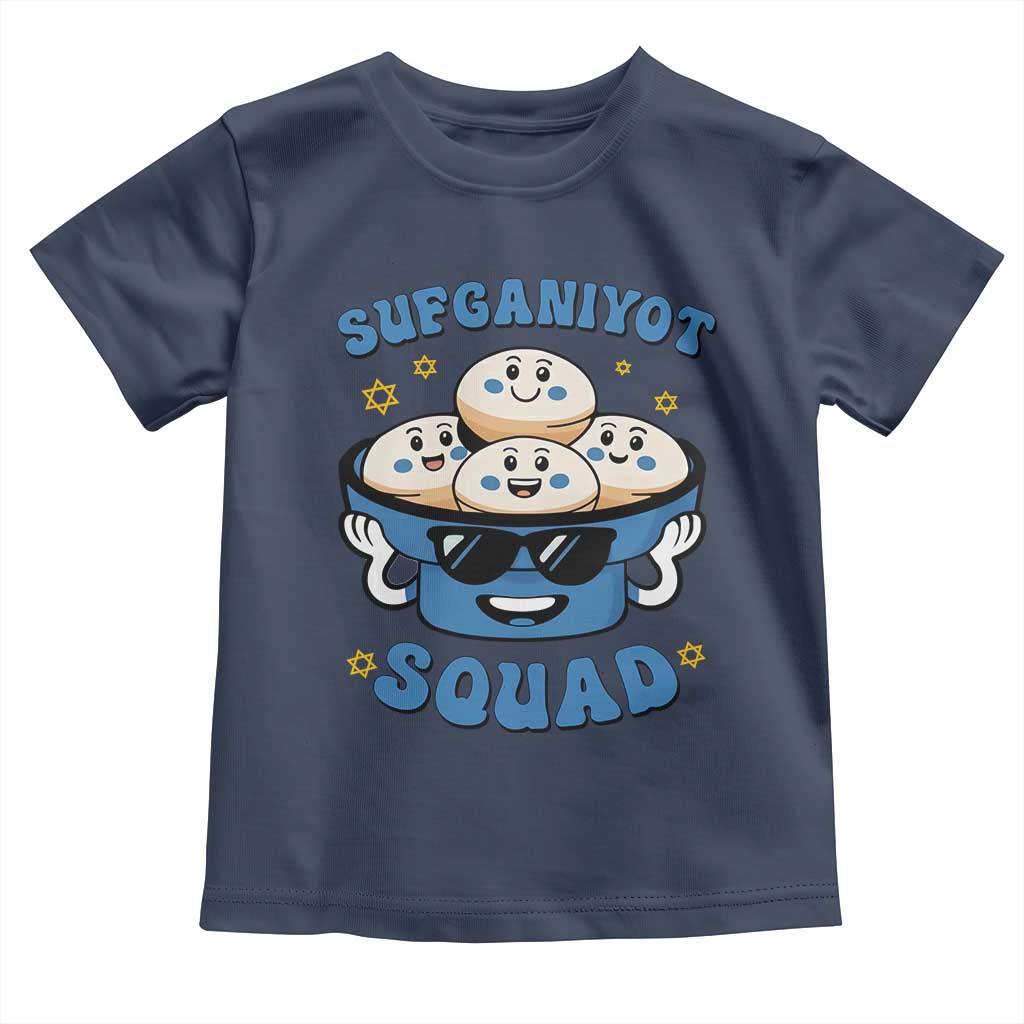 Hanukkah Sufganiyot Squad Toddler T Shirt Funny Jelly Donut Jewish Gift - Wonder Print Shop