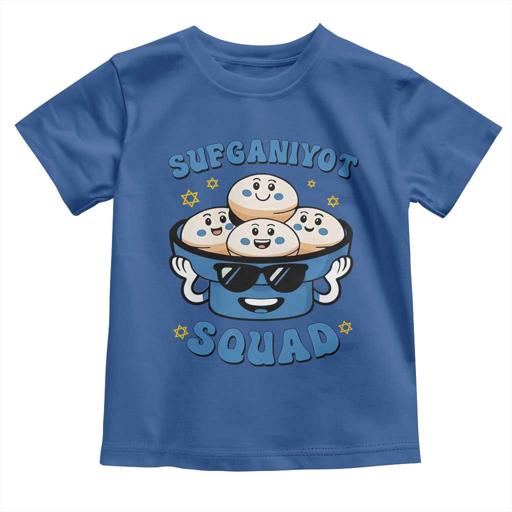 Hanukkah Sufganiyot Squad Toddler T Shirt Funny Jelly Donut Jewish Gift - Wonder Print Shop